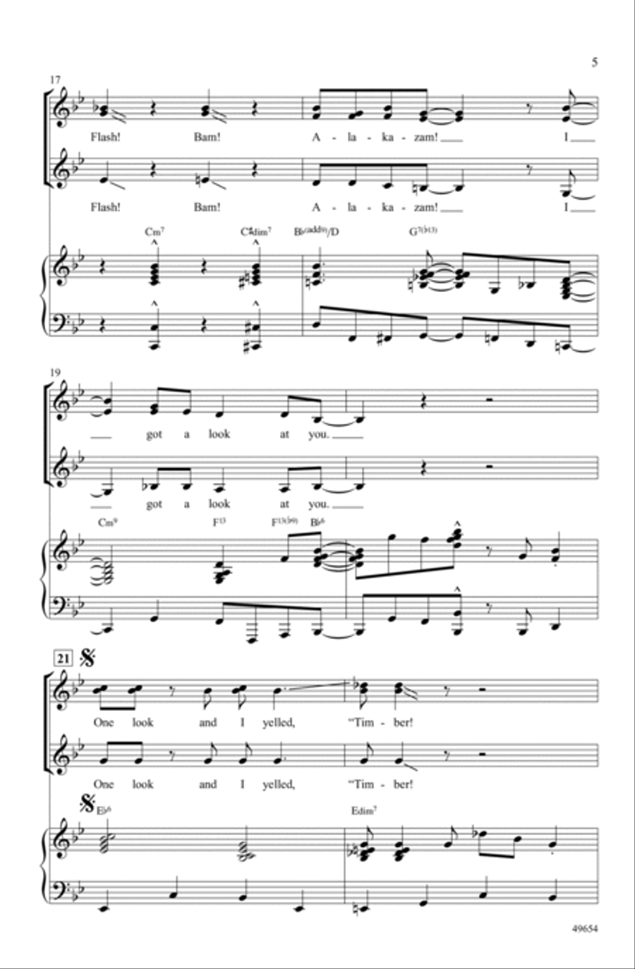 Orange Colored Sky Orange Colored Sky Choir scores gallery preview page 4
