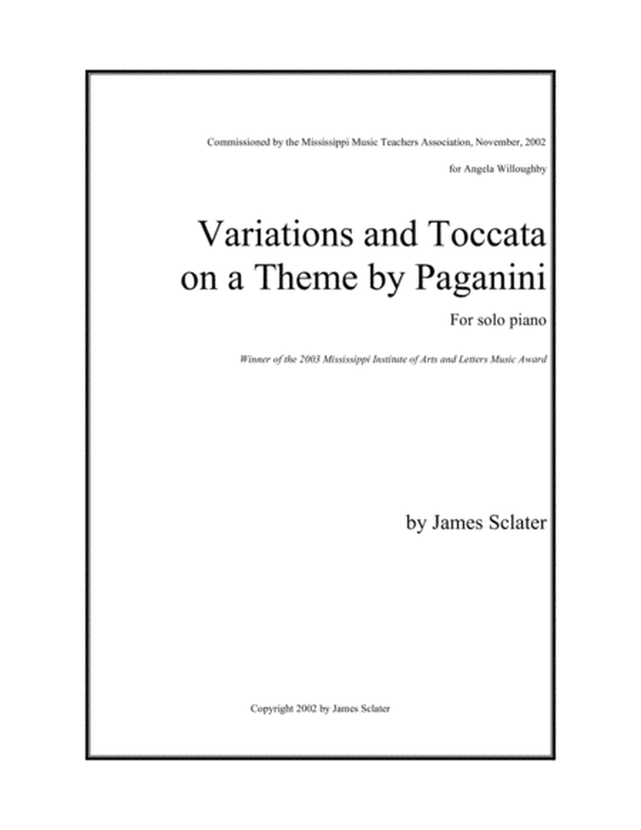 Variations and Toccata on a Theme by Paganini image number null