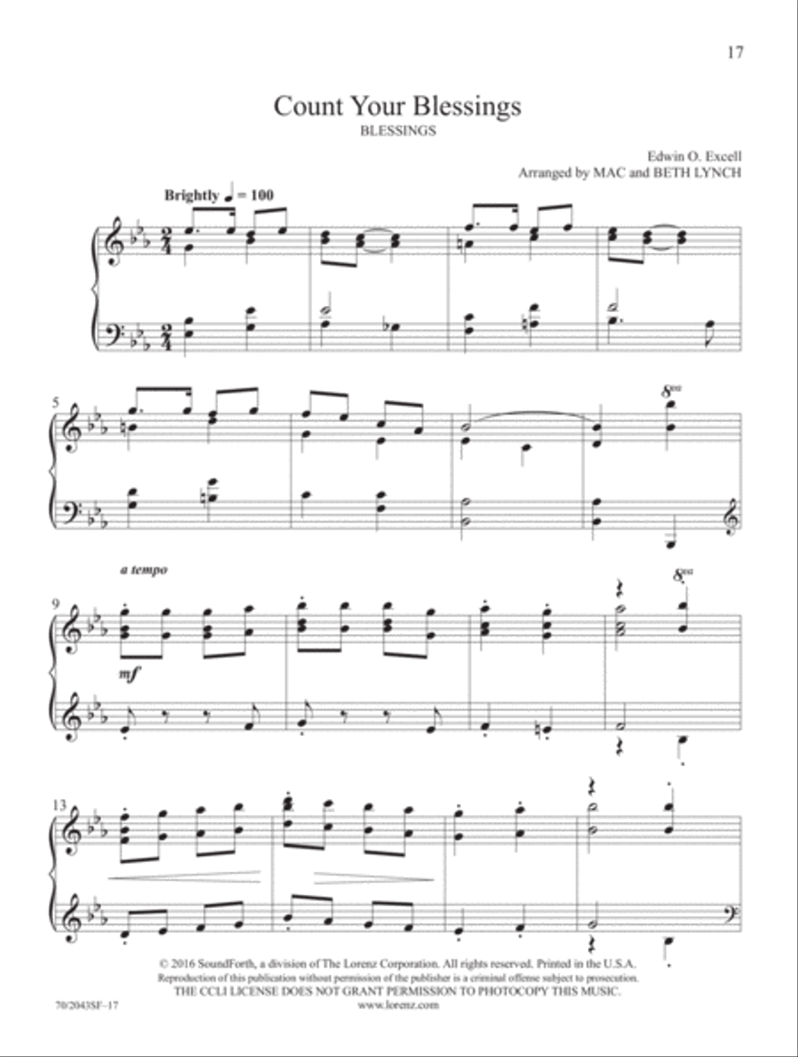 Worthy of Praise Piano Solo scores gallery preview page 6