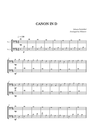 Book cover for Canon in D | Pachelbel | Cello Duet