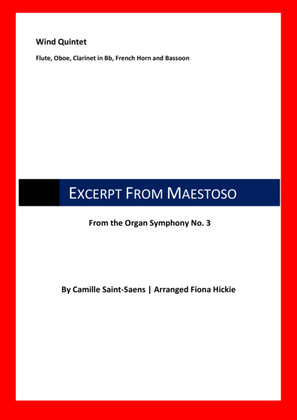 Book cover for Excerpt From Maestoso: Wind Quintet