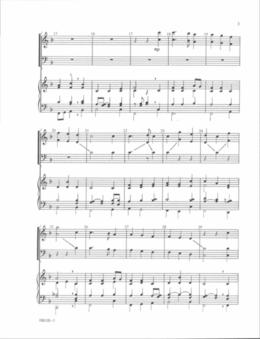 Two for Two by Two for Christmas - full score Handbell Choir scores gallery preview page 3