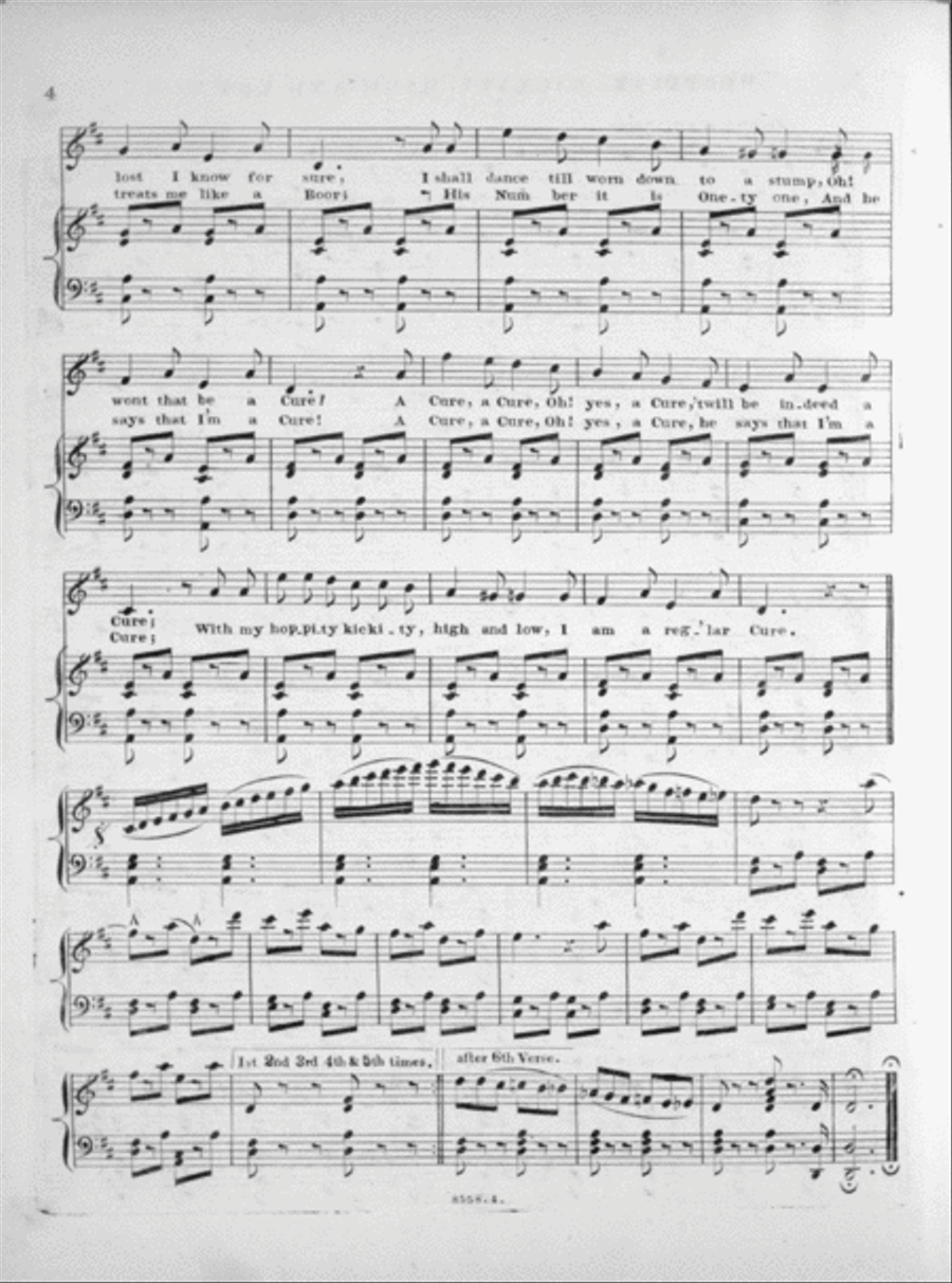 Hoppity Kirkity High and Low, or, A Regular Cure Voice scores gallery preview page 3