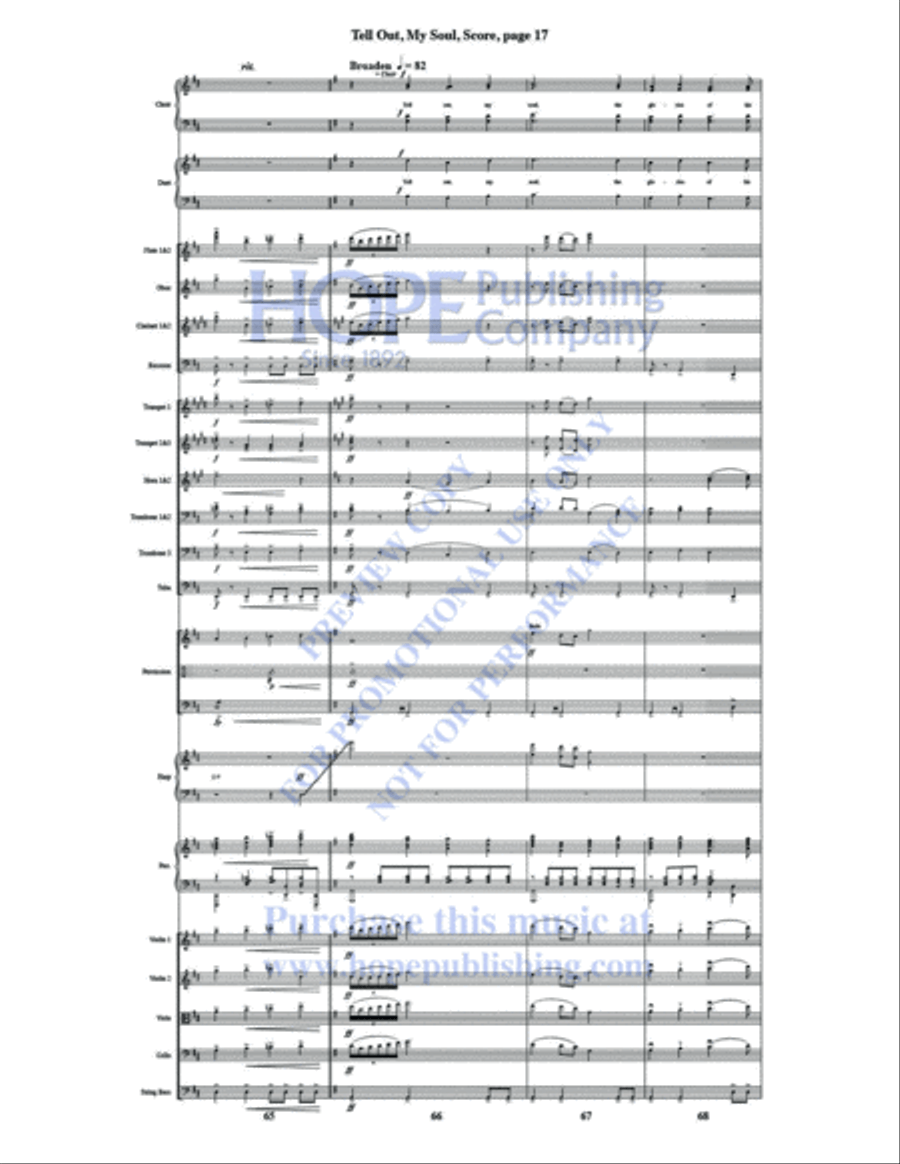 Tell Out, My Soul Tell Out, My Soul Choir scores gallery preview page 19