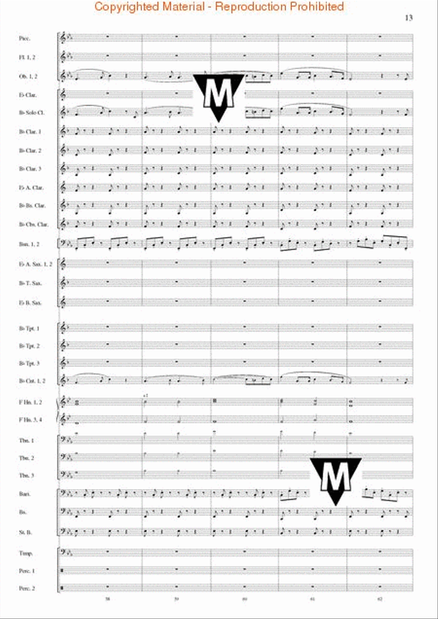 Triumphal March (from Aida) Concert Band scores gallery preview page 14