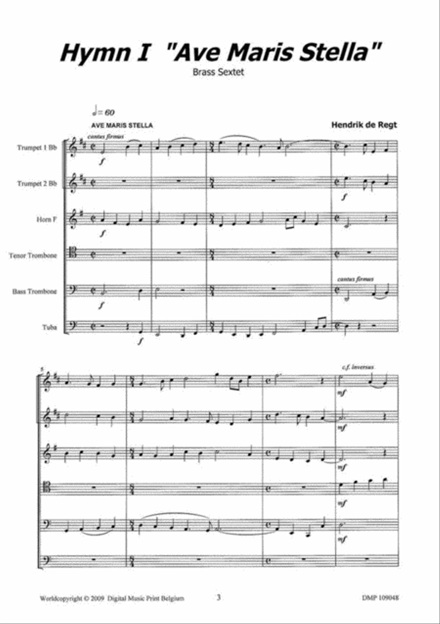 Ave Maria Stella Brass Ensemble scores gallery preview page 2