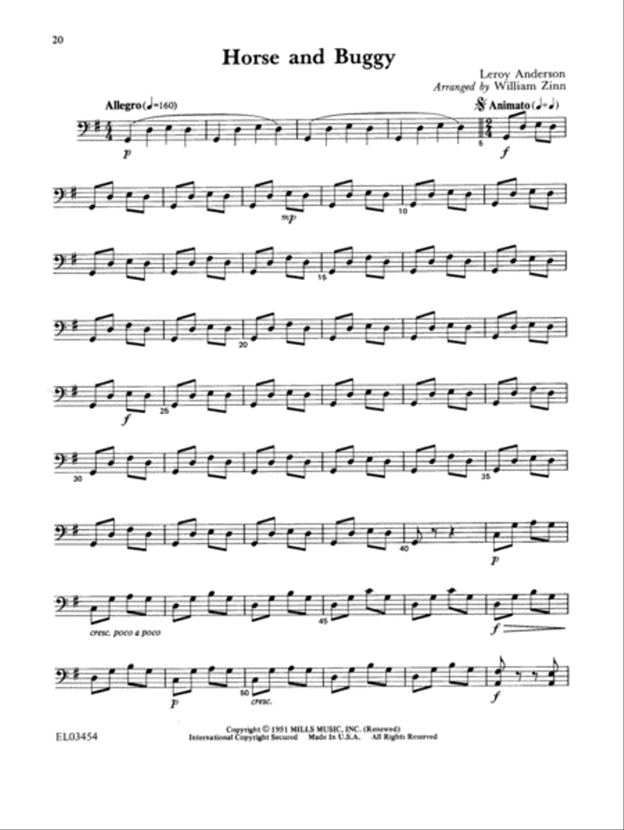 Leroy Anderson For Strings Cello String Orchestra scores gallery preview page 4