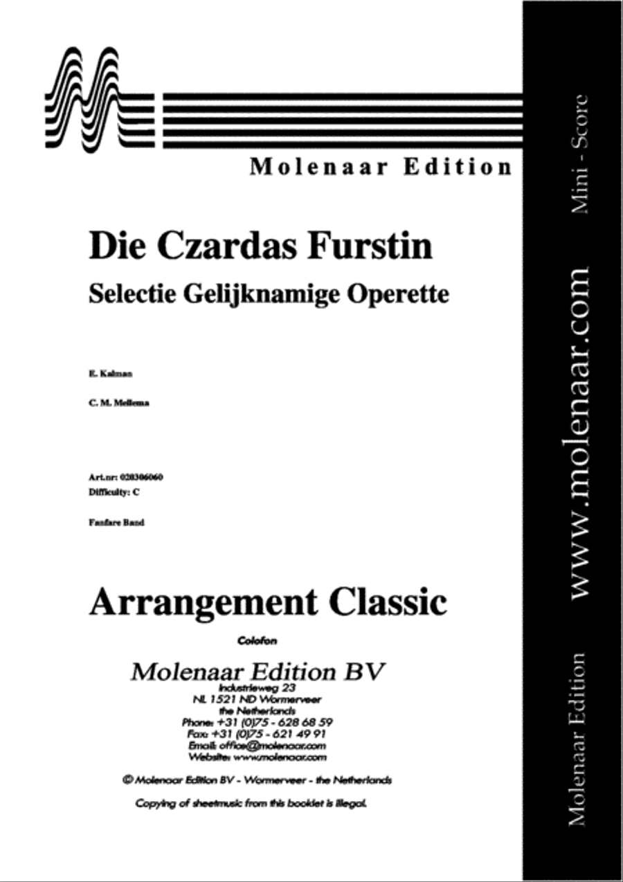 Die Czardas Furstin Die Czardas Furstin Fanfare Band scores gallery preview page 2
