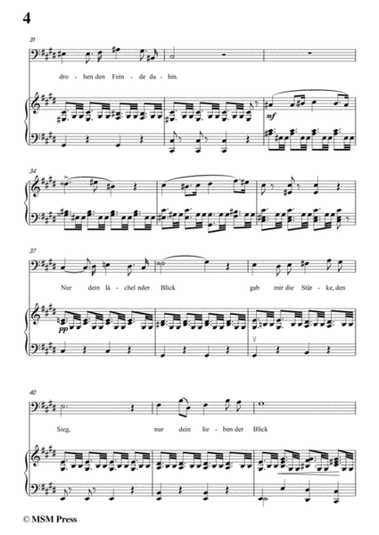 Schubert-Tief im Getümmel der Schlacht,in c sharp minor,for Voice&Piano image number null