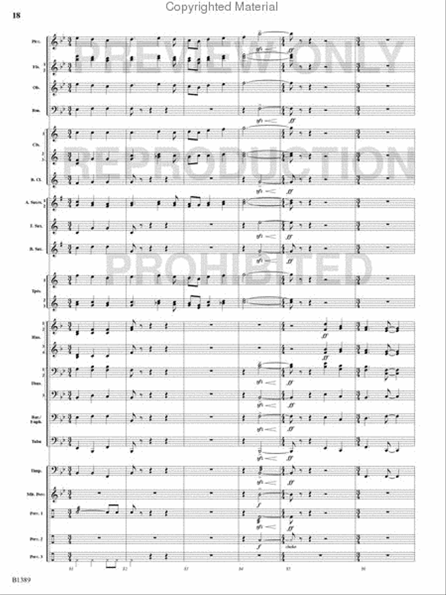 American Visions Concert Band scores gallery preview page 17