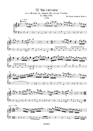 Mozart K.179/K179-Variations on a Minuet by J.C. Fischer