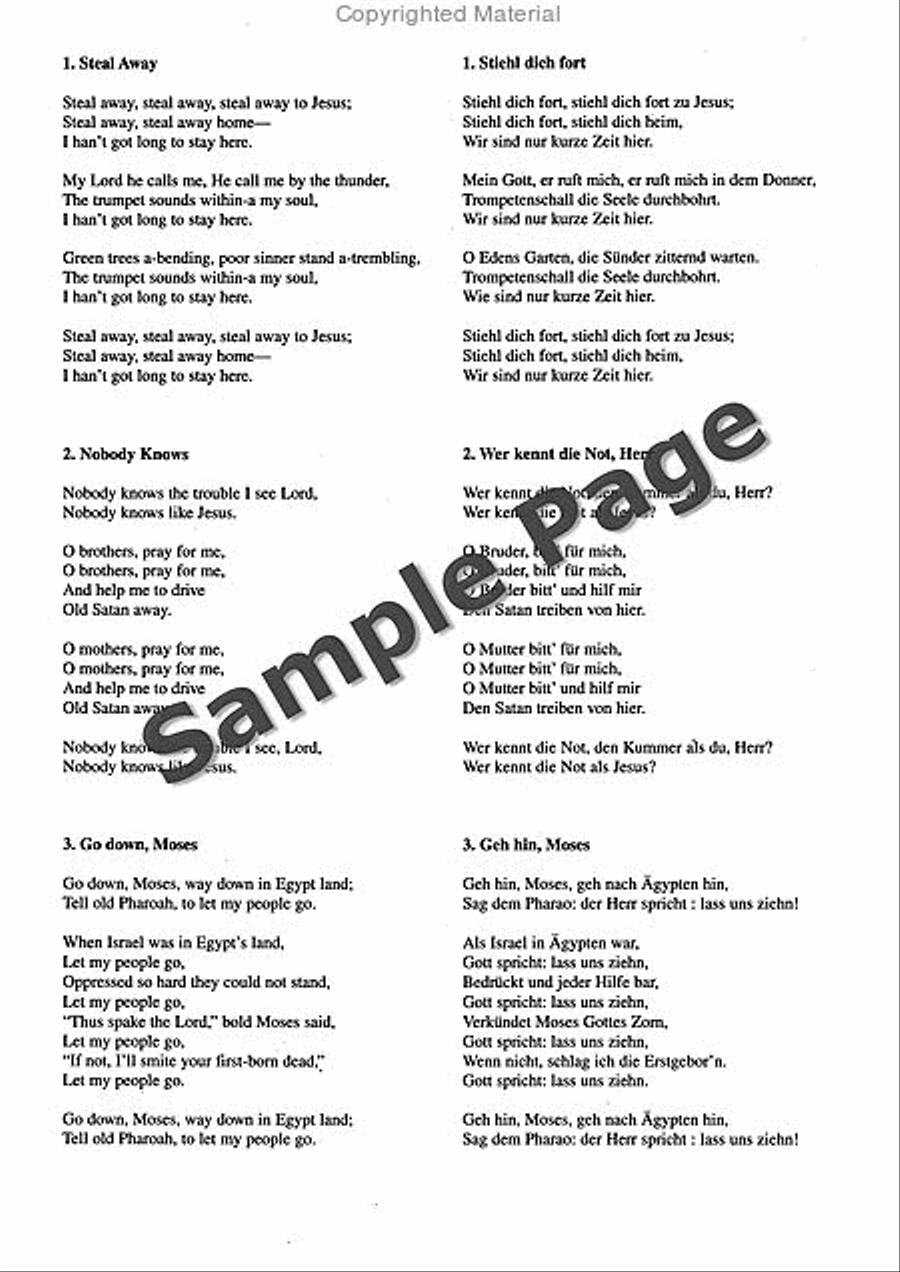5 Negro Spirituals from A Child of Our Time TTBB scores gallery preview page 11