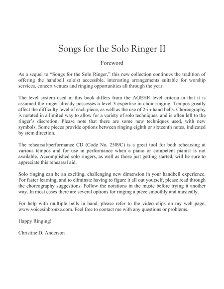 Songs for the Solo Ringer, Vol.2 image number null
