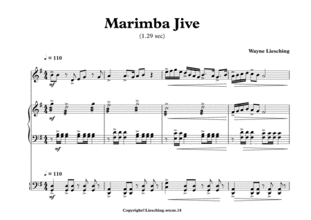 Marimba Jive (G Major) for Marimba