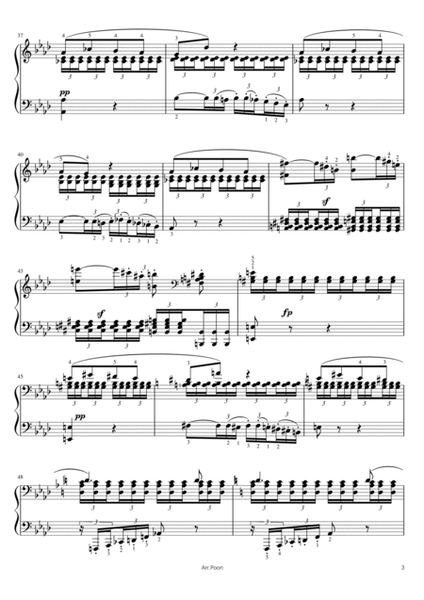 Beethoven - Piano Sonata No. 8, “Pathétique”, 2nd Mov Op.13 - Original With Fingered For Piano Solo image number null