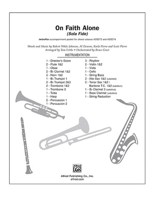 Book cover for On Faith Alone (Sola Fide)