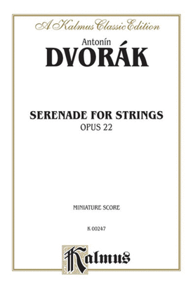 Book cover for Serenade for Strings, Op. 22
