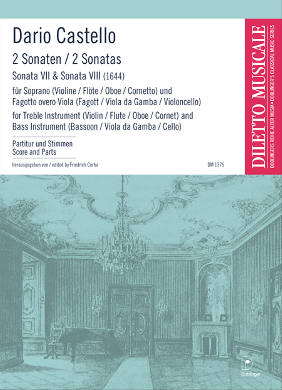 2 Sonaten (VII & VIII) 2 Sonaten (VII & VIII) Flute scores gallery preview page 1
