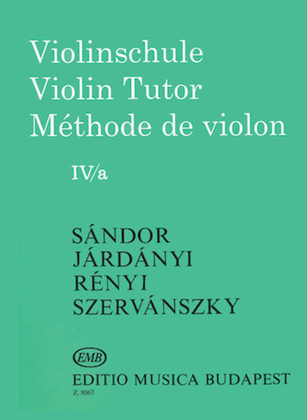 Book cover for Violin Tutor – Volume 4A