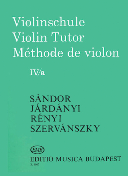 Violin Tutor – Volume 4A