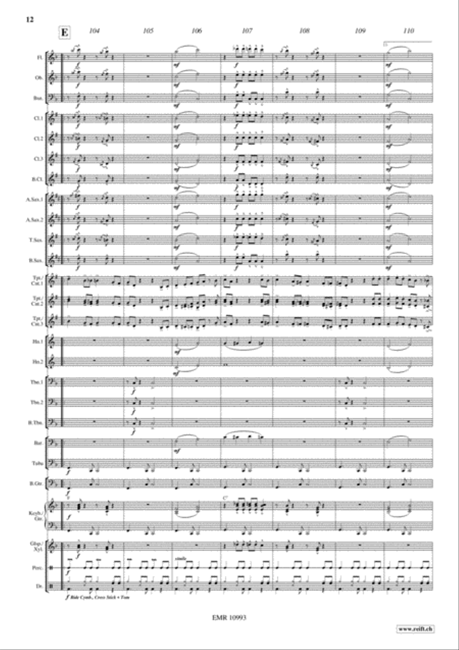 Viva Mexico Concert Band scores gallery preview page 13