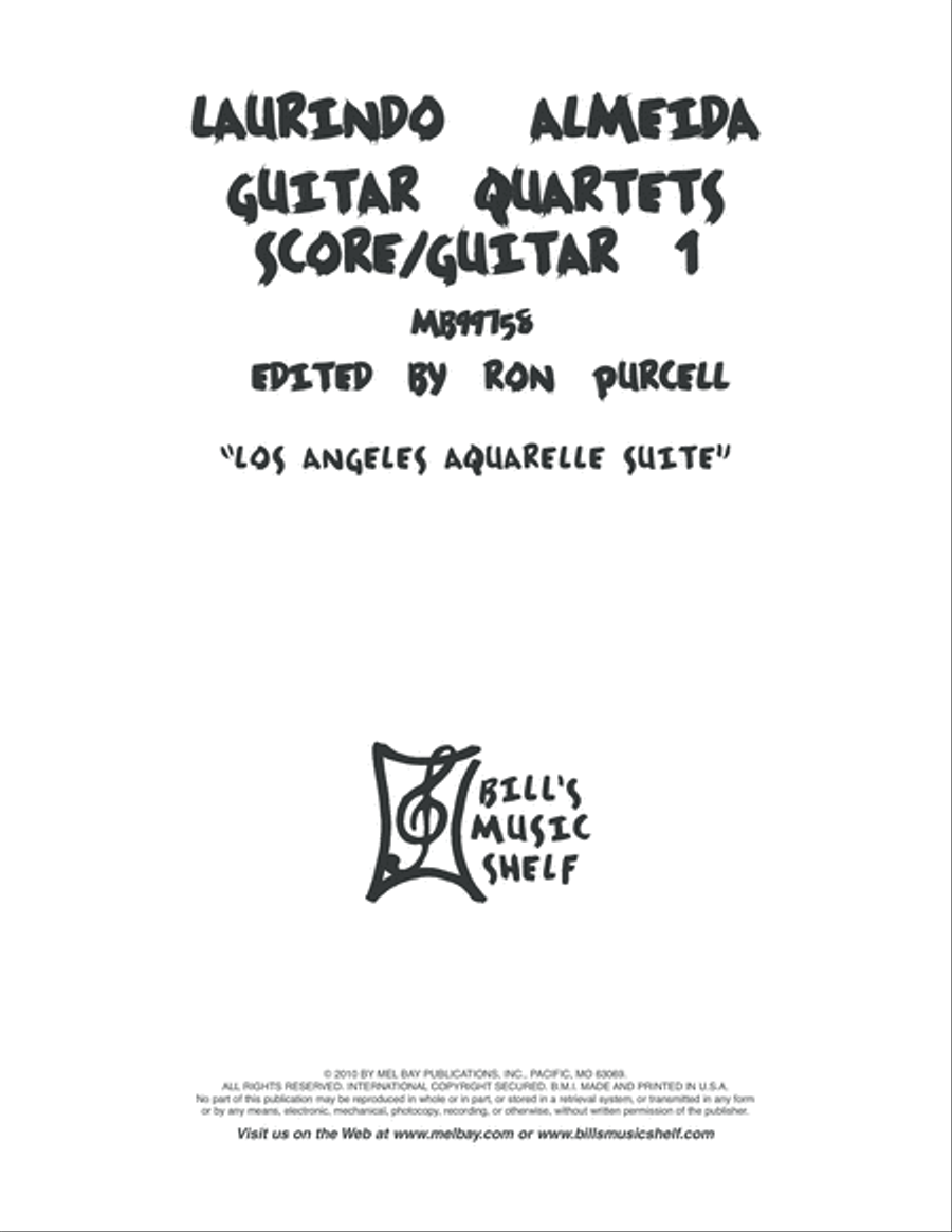 Laurindo Almeida Guitar Quartets Guitar Ensemble scores gallery preview page 2