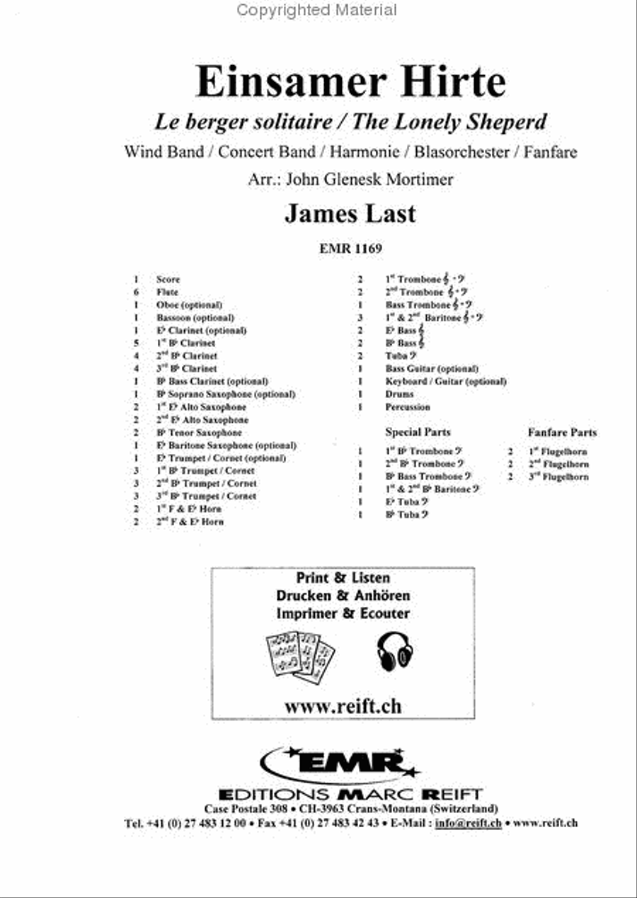 Einsamer Hirte Einsamer Hirte Concert Band scores gallery preview page 2