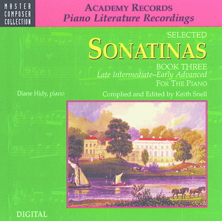 Book cover for Selected Sonatinas, Book 3 (CD)