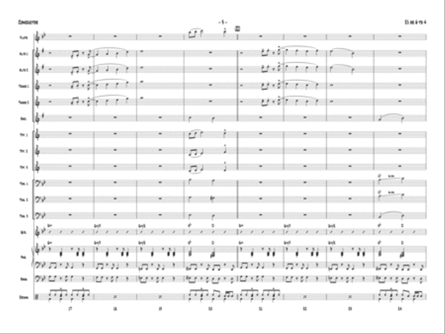 25 or 6 to 4: Score Jazz Ensemble scores gallery preview page 5