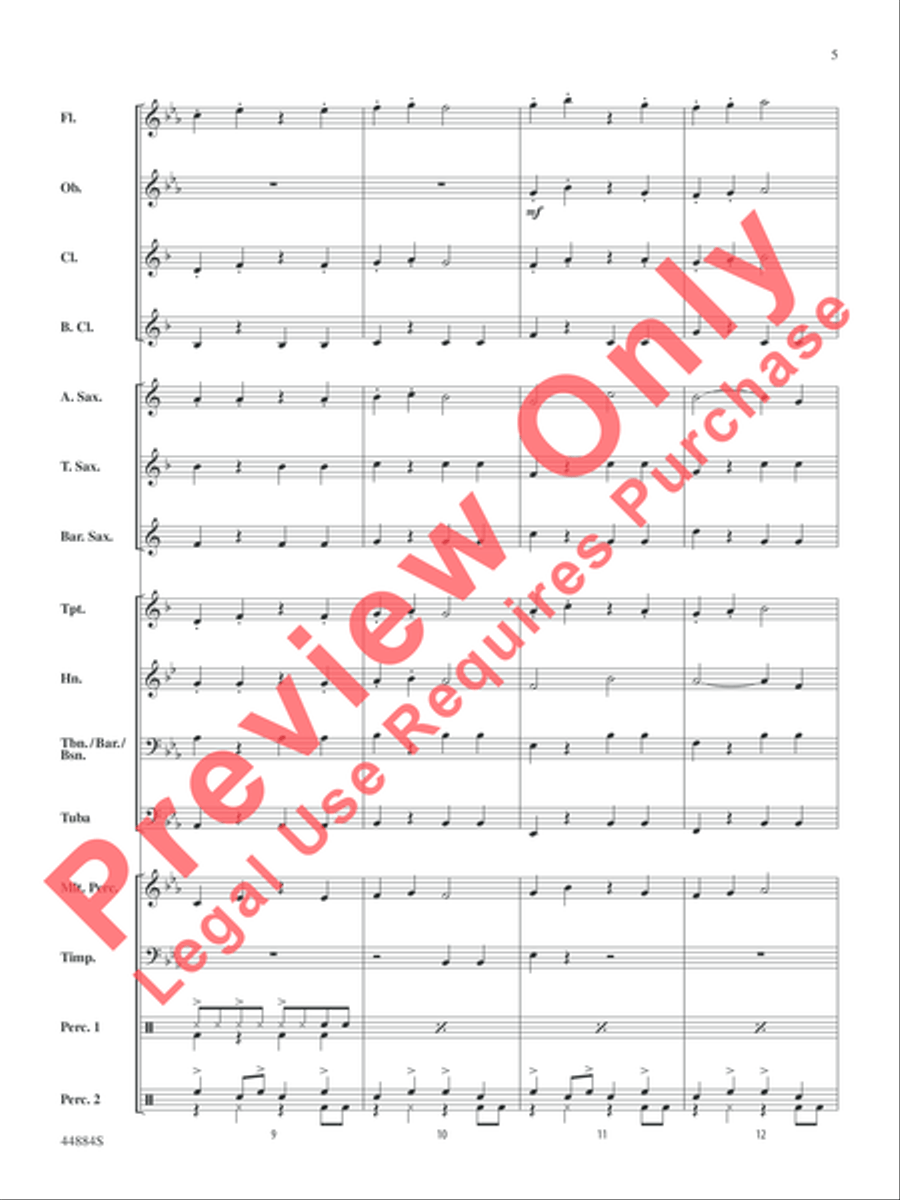Caribbean Breeze Caribbean Breeze Concert Band scores gallery preview page 6