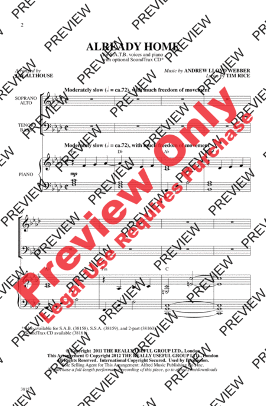 Already Home 4-Part scores gallery preview page 2