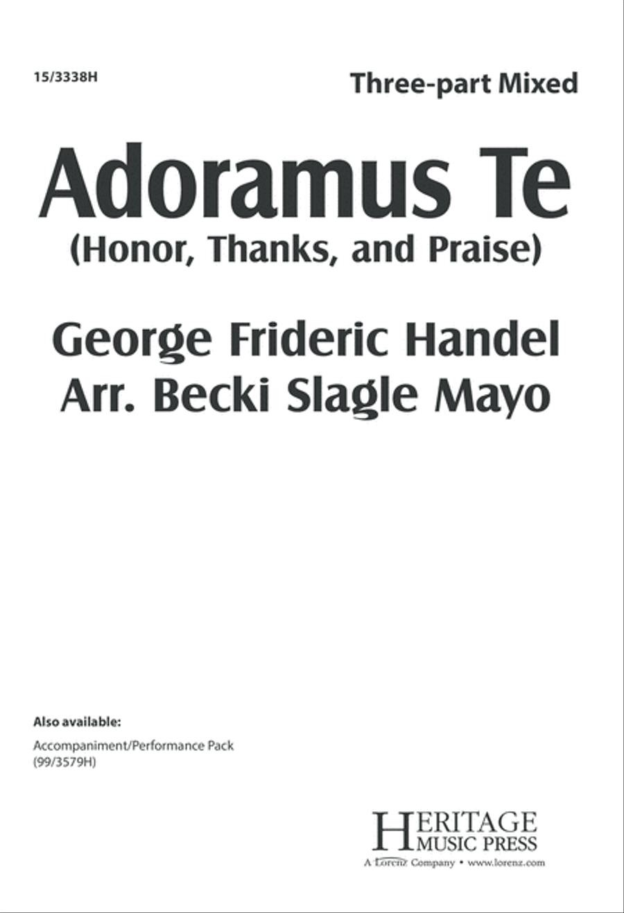Adoramus Te 3-Part scores gallery preview page 1