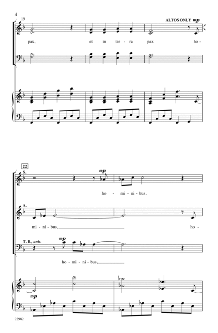 Et In Terra Pax Choir scores gallery preview page 3