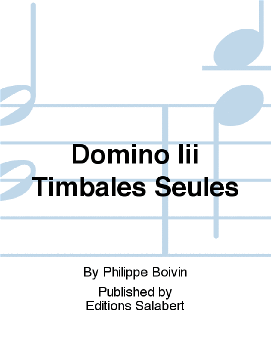 Domino Iii Timbales Seules