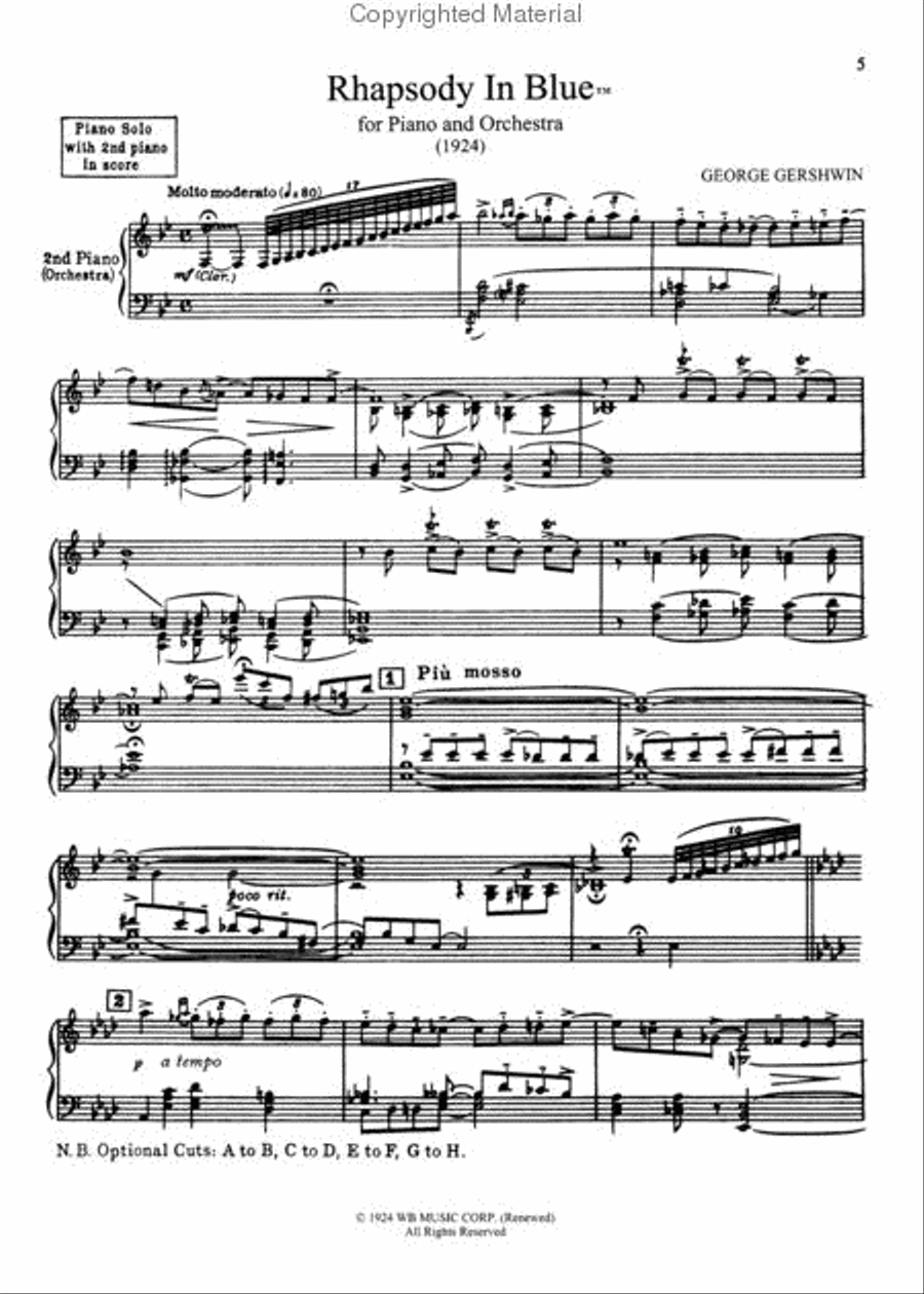 The Complete Gershwin Keyboard Works Piano Solo scores gallery preview page 3