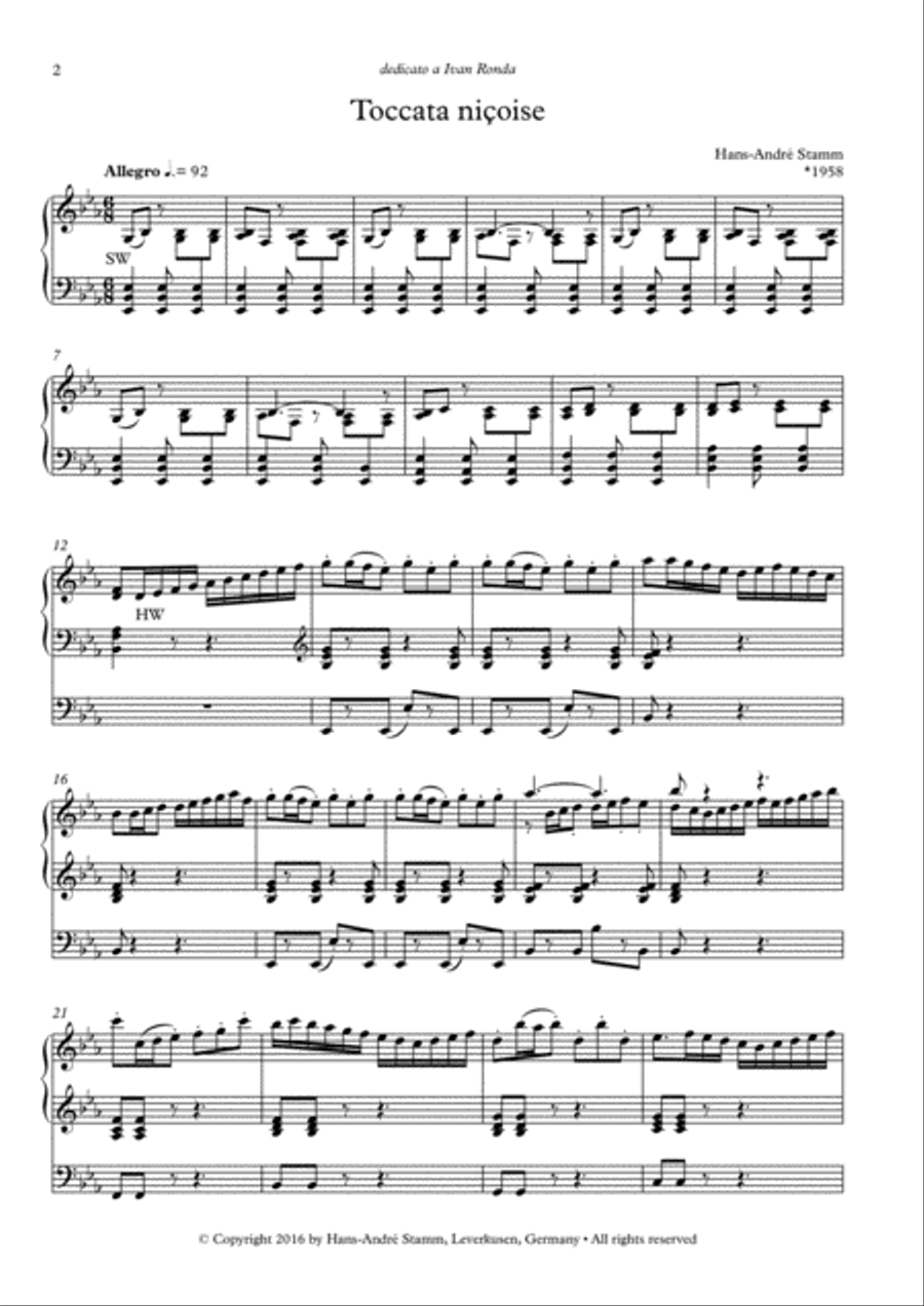 Toccata nicoise Organ Solo scores gallery preview page 2