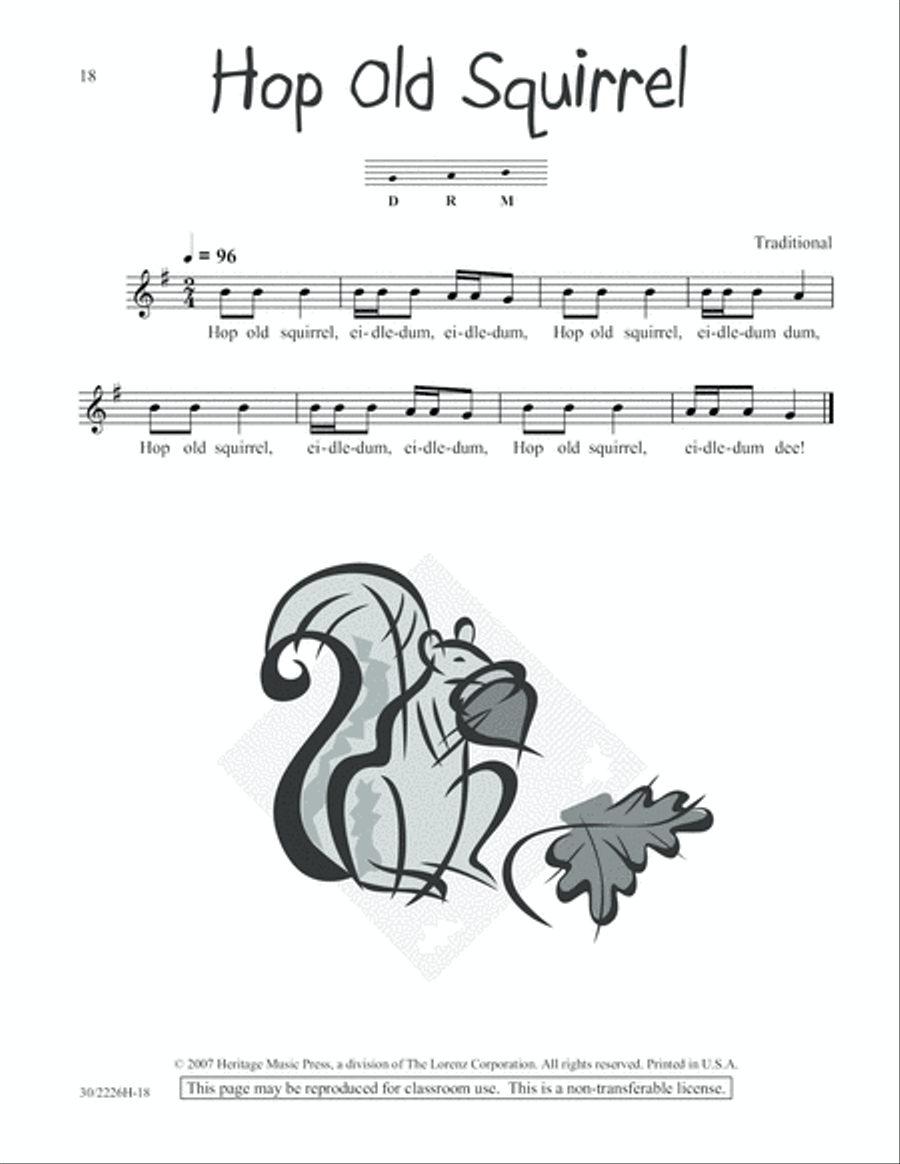 One-A-Day Warm-Ups for Orff Instruments Unison Choir scores gallery preview page 19