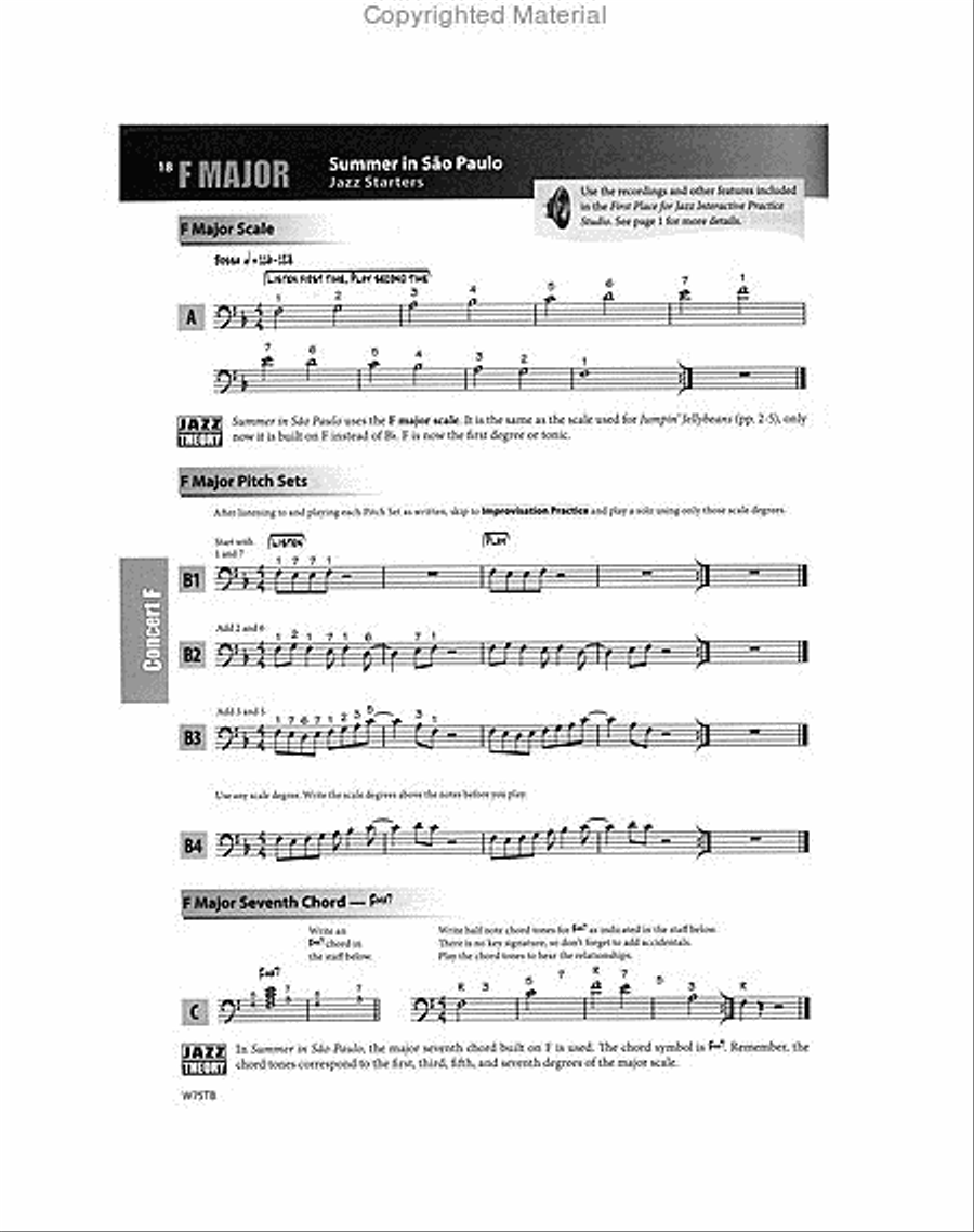 First Place for Jazz 1st & 2nd Trombone Trombone scores gallery preview page 4