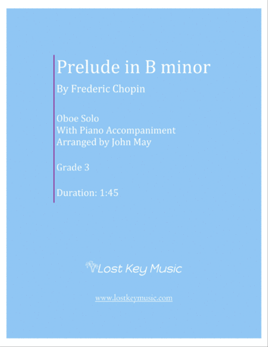 Prelude in B minor-Oboe Solo With Piano Accompaniment Chamber Music scores gallery preview page 1