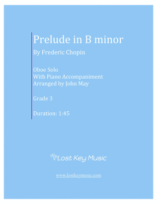 Prelude in B minor-Oboe Solo With Piano Accompaniment
