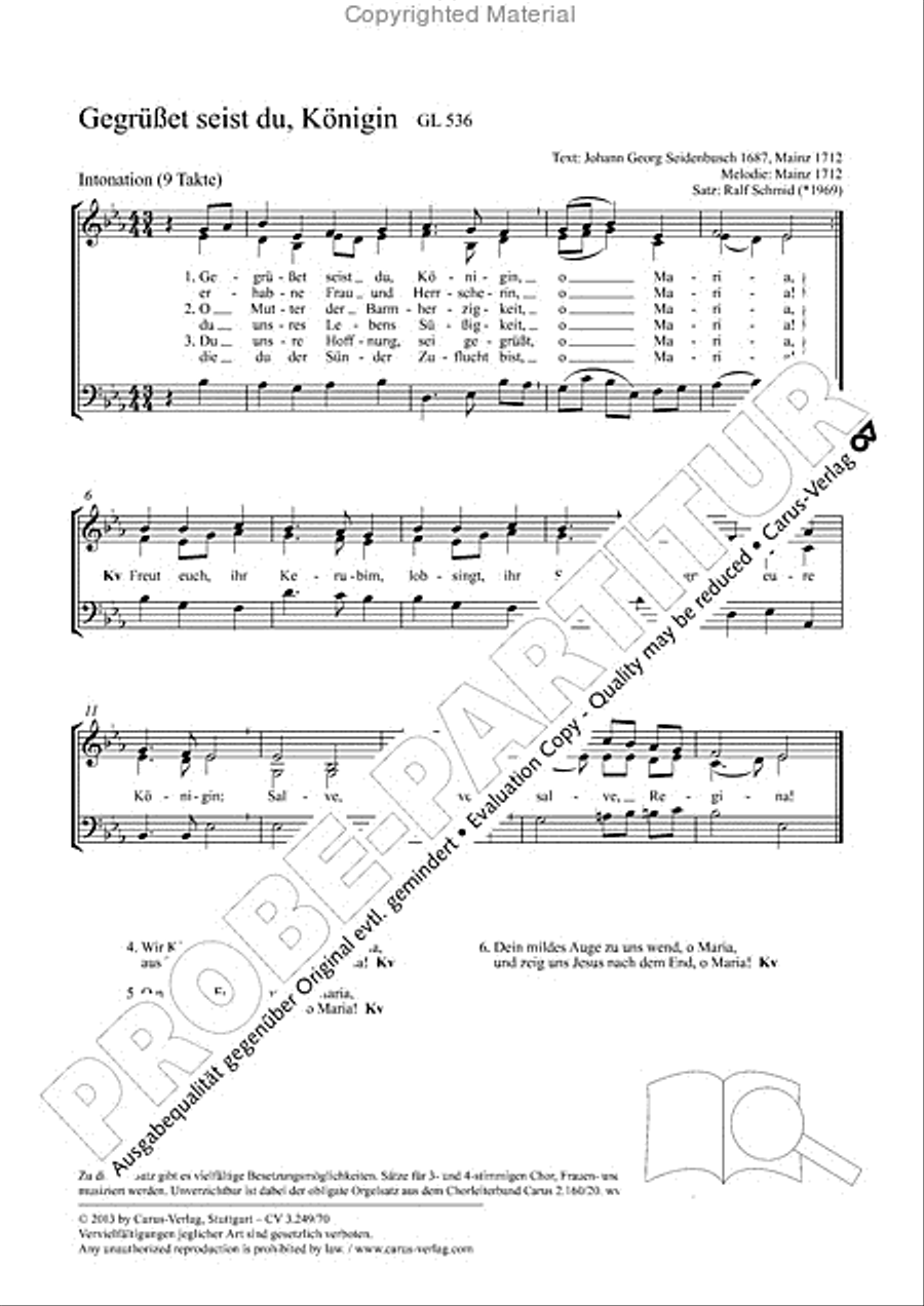 Gegrüßet seist du, Königin SSA - Sheet Music page 2
