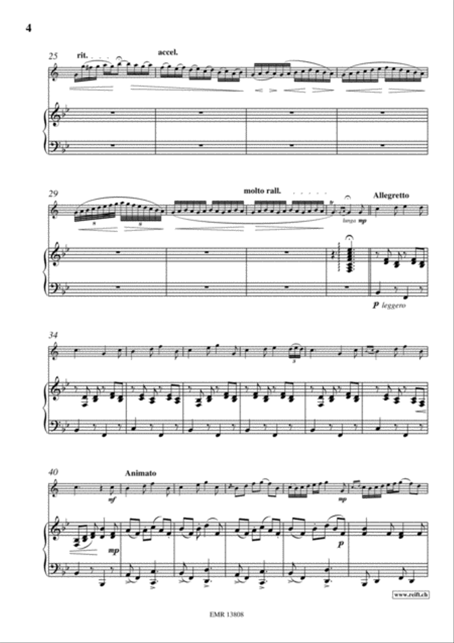Showpiece Variations Clarinet Solo scores gallery preview page 5