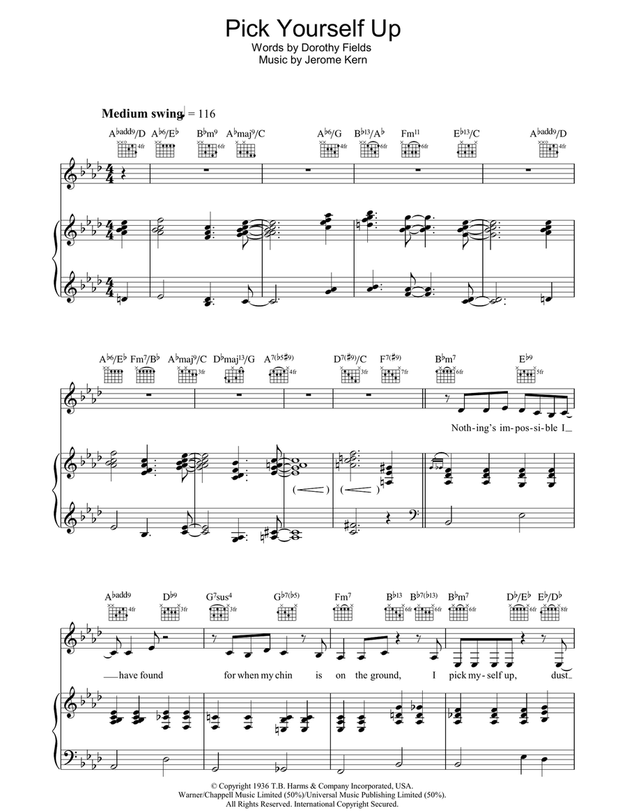 Pick Yourself Up Guitar scores gallery preview page 1