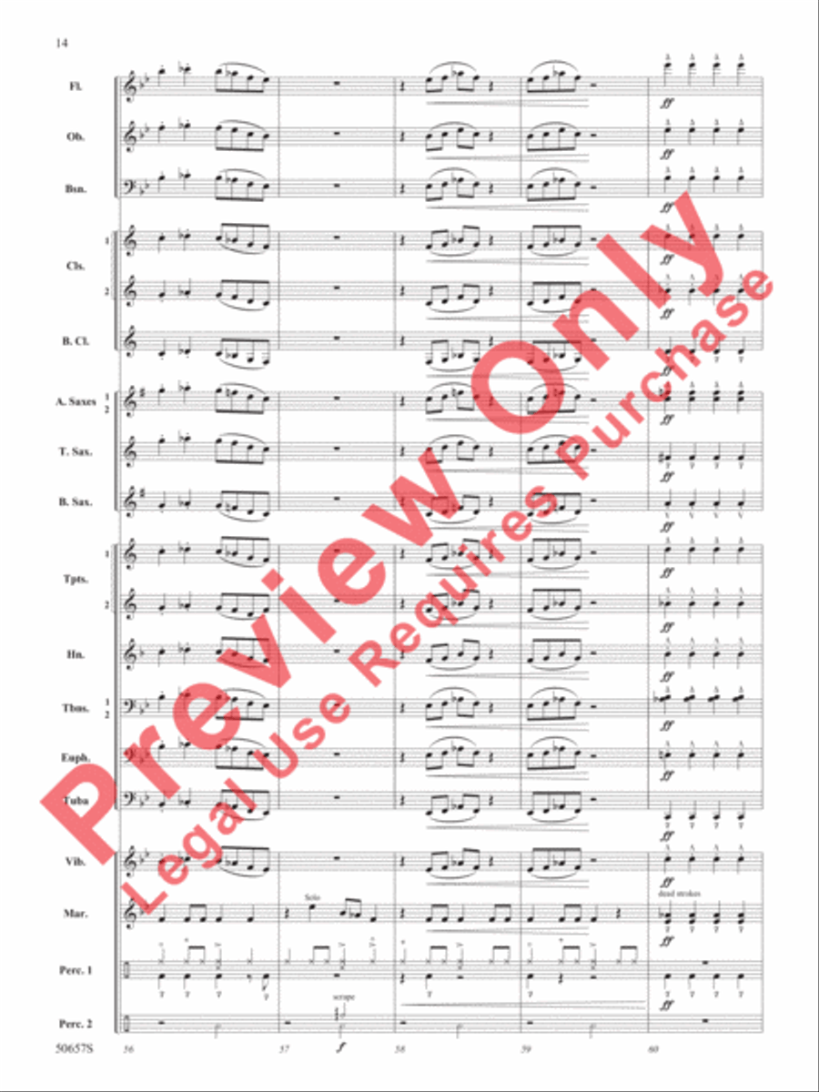 You Better Sleigh! You Better Sleigh! Concert Band scores gallery preview page 15