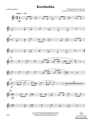 Korobushka: 1st B-flat Clarinet