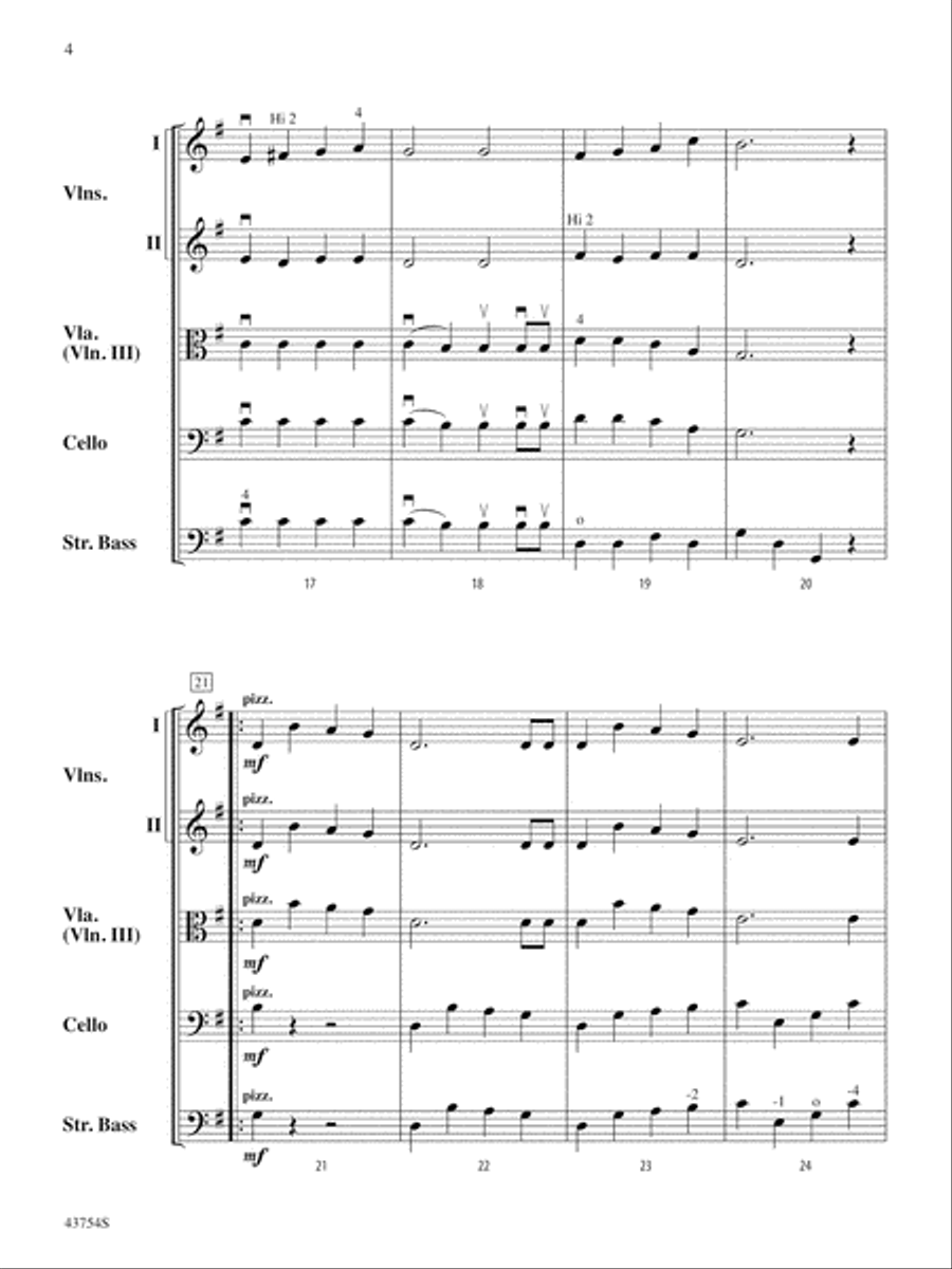 Jingle Bells: Score String Orchestra scores gallery preview page 4