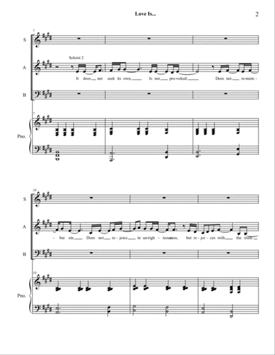 Love Is... 3-Part scores gallery preview page 2