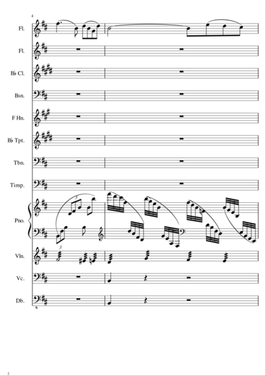 Swan Lake - Act 2, Scene X Concert Band scores gallery preview page 2