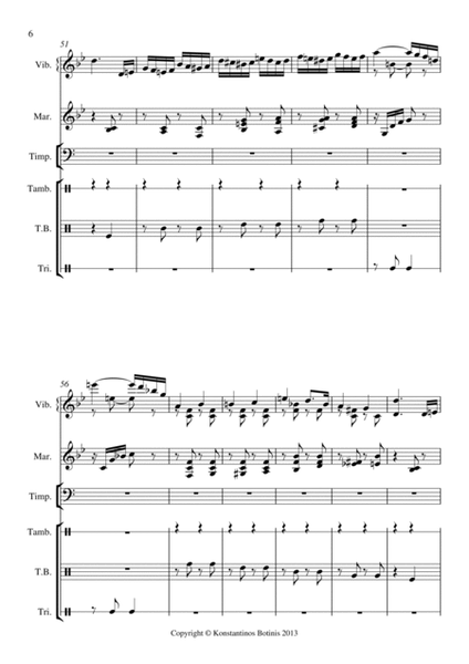 P.I.Tchaikovsky Nutcracker Overture for percussion quartet image number null