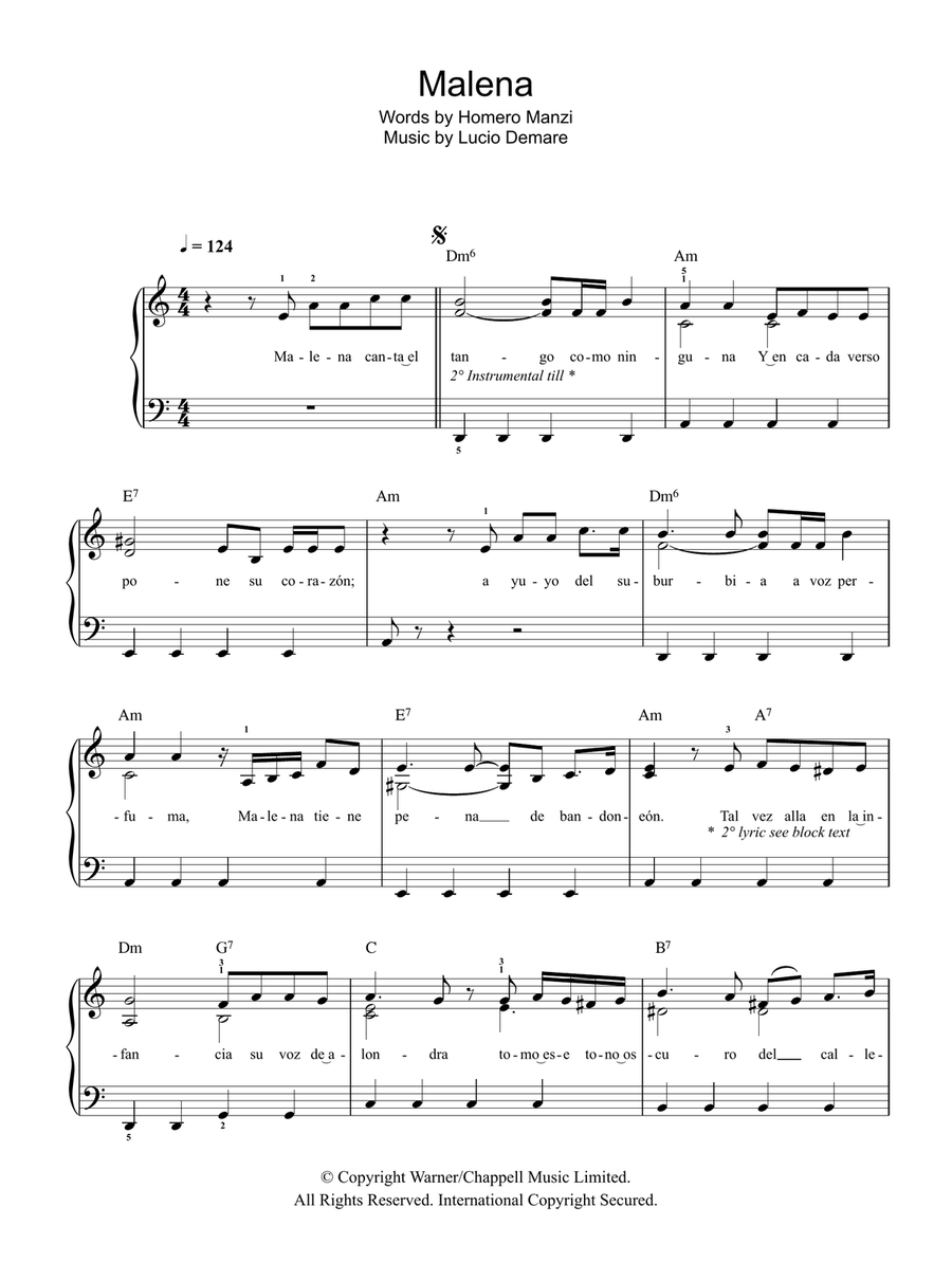 Malena Voice scores gallery preview page 1
